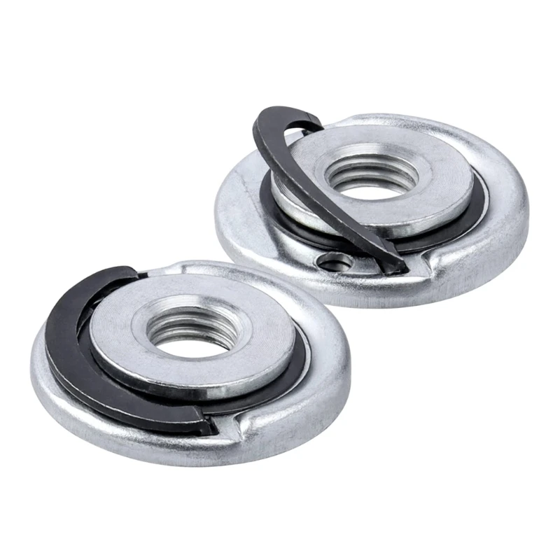 

2Pack M14 Grinder Locking Nut Self Locking Plate Inner Outer Flange Clamp E7CB