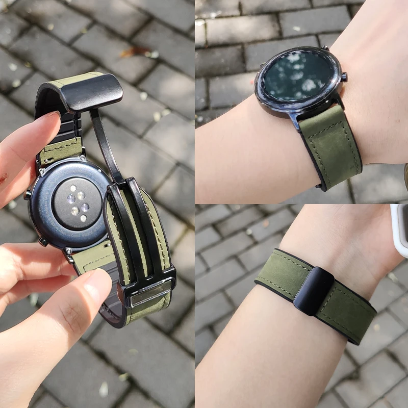 Cinturino braccialetto resistente COWBOY in Pelle per Huami AmazFit