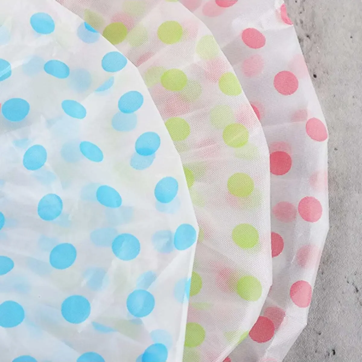 3/6/9 Pcs colour  Shower Caps, Multi-Purpose Thickening Elastic Bath Cap Plastic Waterproof  Home Use  Bathroom Accessories