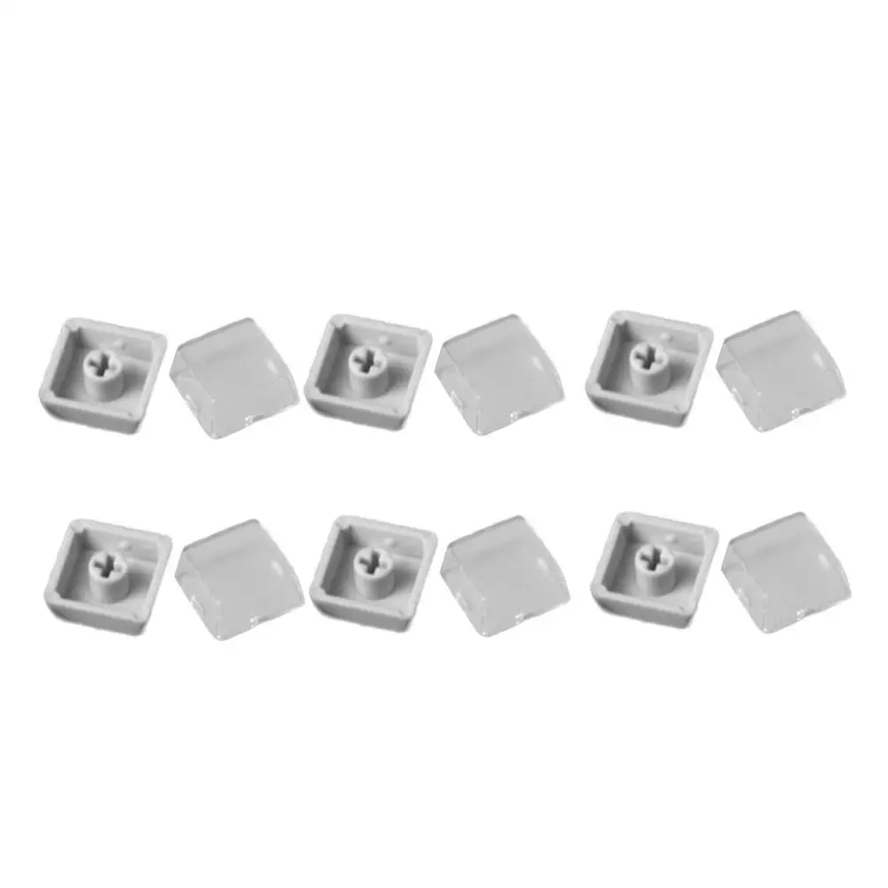 Transparent Double-Layer Keycap Set with Stickers for Mechanical Keyboards (10 Sets)