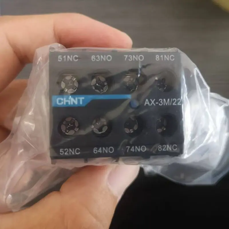 CHINT 보조 접점 블록 AX-3M (CHINT NXC-06M12M 시리즈 접촉기용)