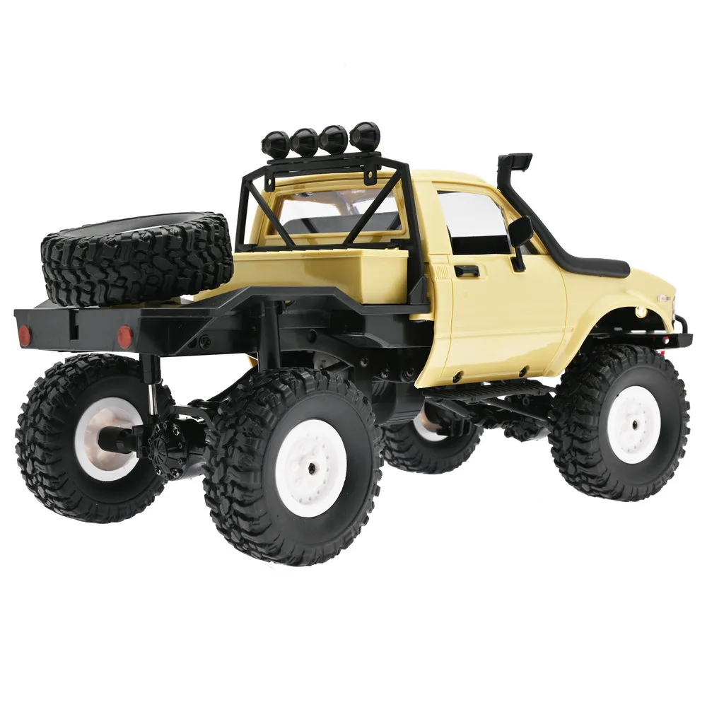 Wpl C14 1/16 Rc Pick Car 2.4g 4wd Off Road Rc Military Car Rock Crawler Truck Handle Full Proportional Control Rtr Rc Truck Toys 6