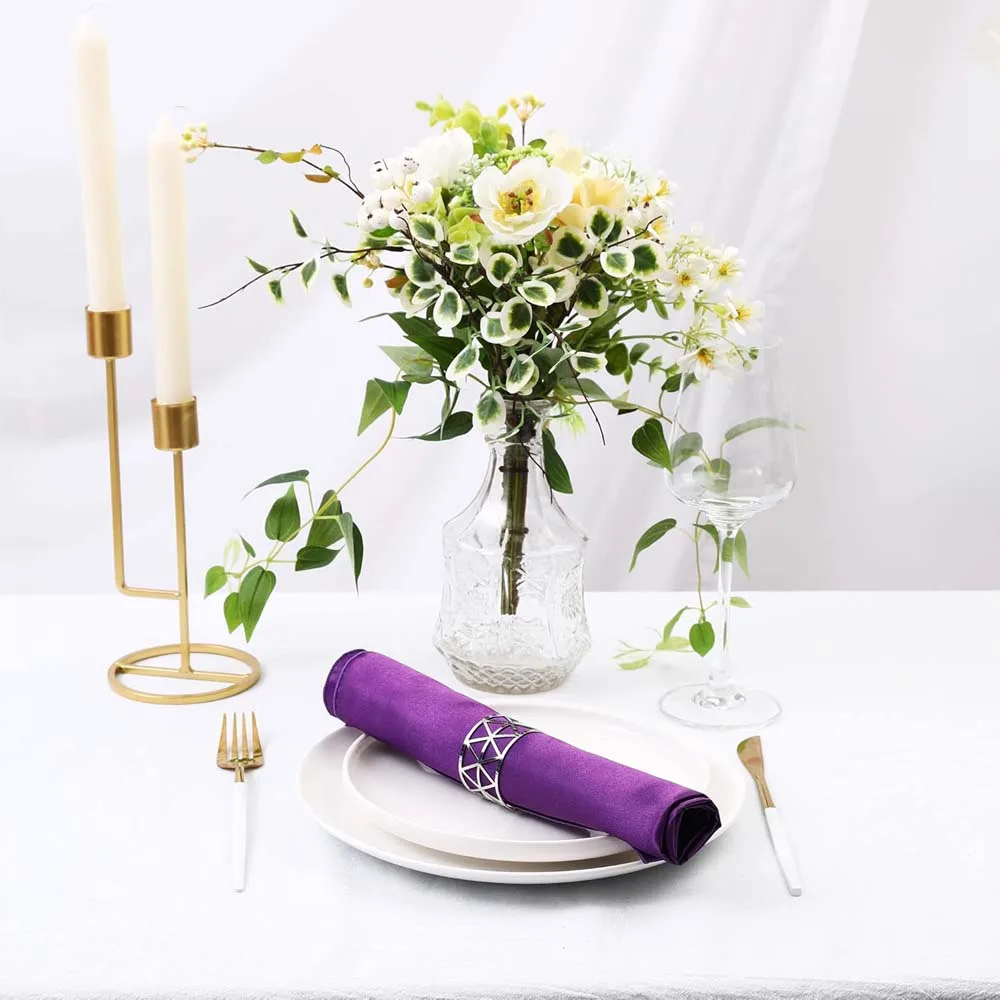 6pcs Satin Napkin 30cm*30cm Serving Table Decor Dinner Towel for Wedding Party Home Hotel Christmas Decor Table Napkins satin napkins
