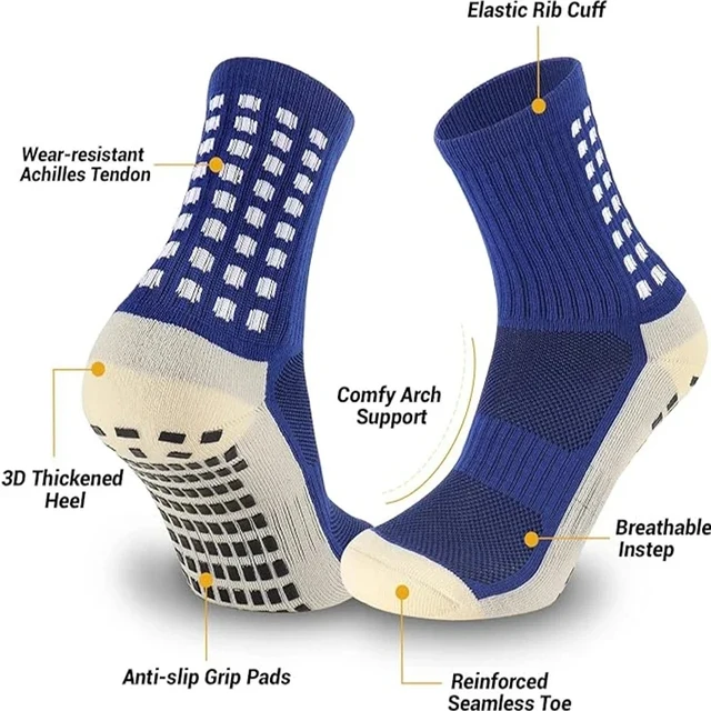 Anti-Slip Football Socks Men Women Sports Socks Breathable Silicone Bottom Soccer Outdoor Sport Running Cycling Grip Socks 3