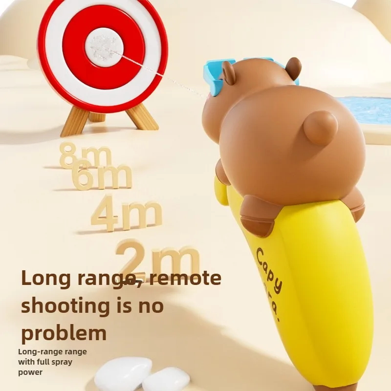 1-20PCS 2025 New Capibala Water Gun Summer Toy Cartoon Water Blaster for Beach Pool Outdoor Water Fight Kids Gift