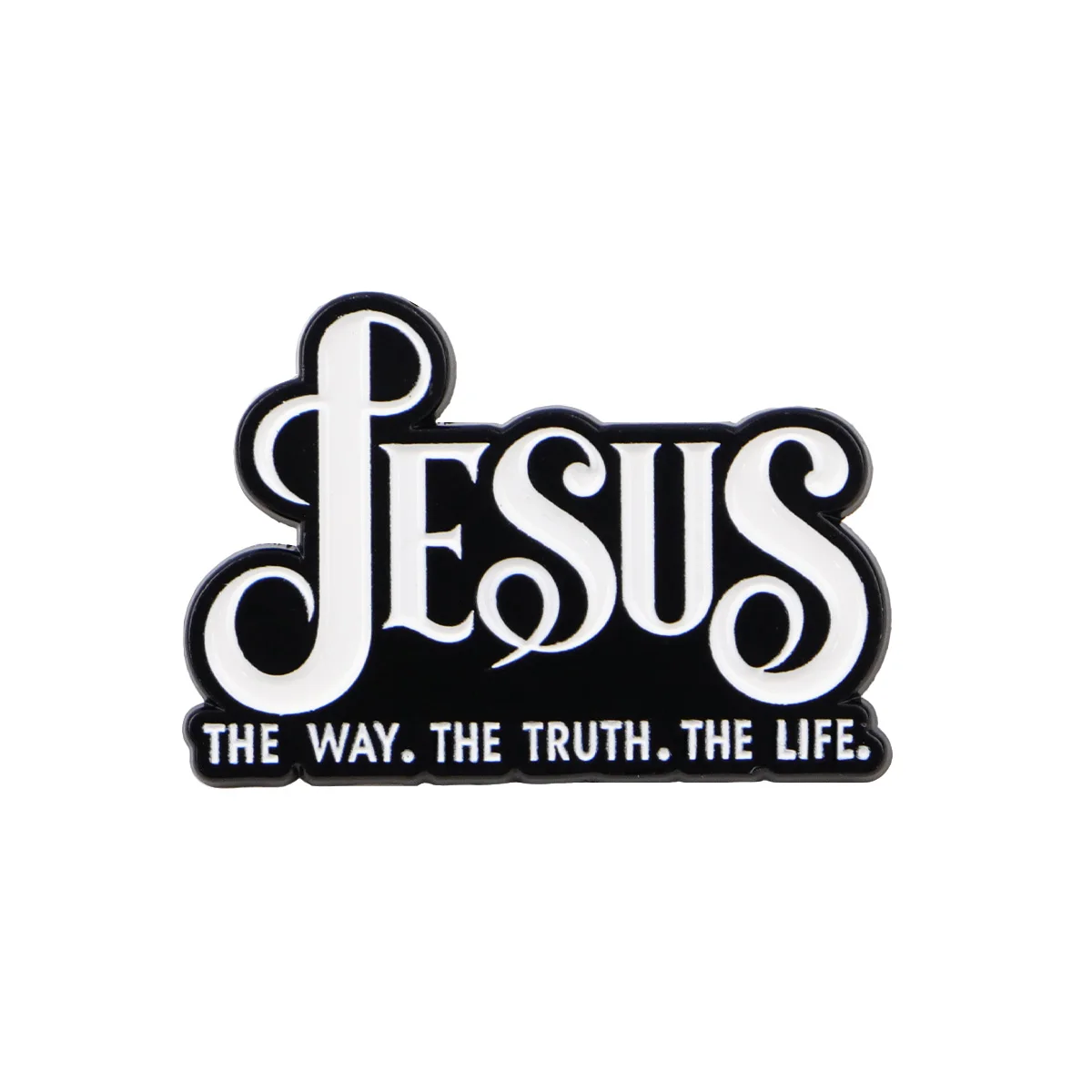 Inspirational 'Jesus Loves You' Enamel Pin - Faith-Driven Custom Brooch for Clothing & Accessories
