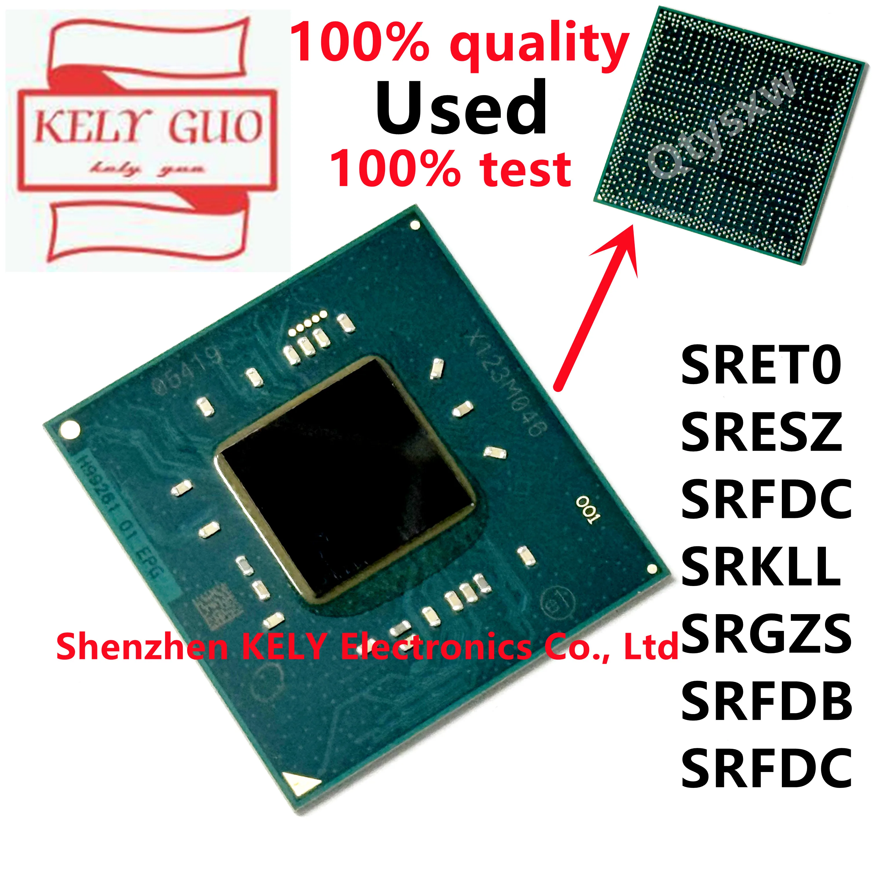 

100% протестированный набор микросхем SRET0 SRETO N4020 SRESZ N4120 SRFDC N5030 N4020 SRKLL SRGZS J4125 SRFDB J5040 SRFDC N5030 BGA