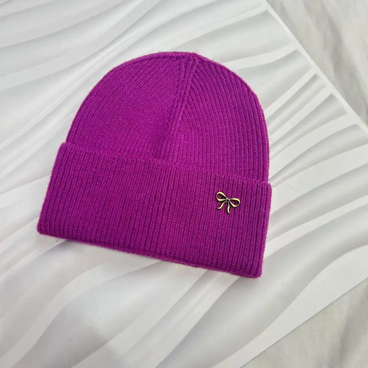 Koreanischer Schmetterling für Männer und Frauen, verdickt, warm, winddicht, Gehörschutz, gestrickt, Wintermütze, klein, kalt – Detail 7