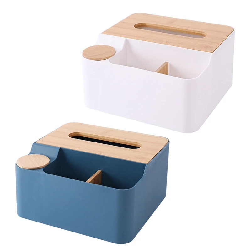 

Многофункциональный настольный держатель с дистанционным управлением, крышка коробки для салфеток, контейнер для ватных ручка,