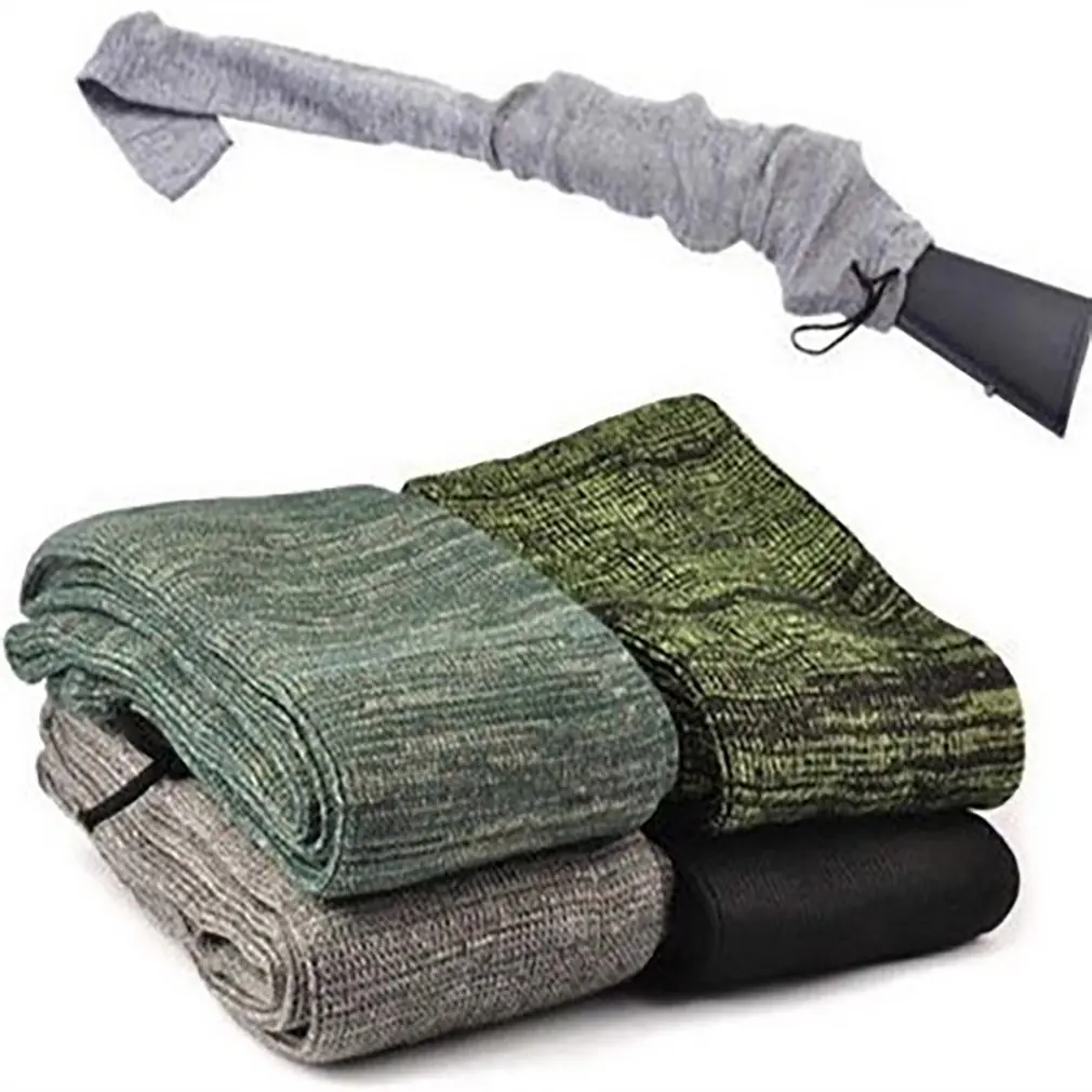 Airsoft Gun Sock Rifle Knit Polyester Rifle Gun Protector Cover Bag Moistureproof Storage Sleeve Hunting Rifle Holster Accessory