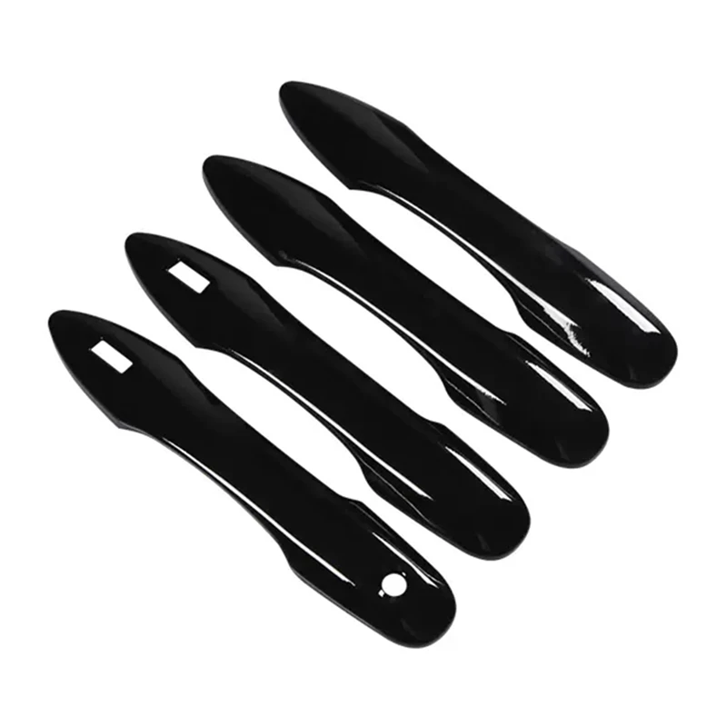 

Glossy Black Side Smart Exterior Door Handle Cover Trim Protective For 2019-2023 Toyota Corolla Hatchback