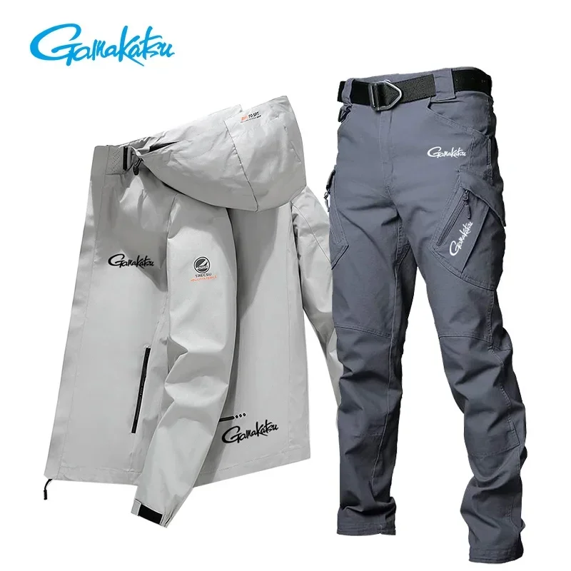 Outdoor Sports Pants, Loose Jackets, Charge Coat, Men's Fishing Set, New Trend, Autumn, 2023