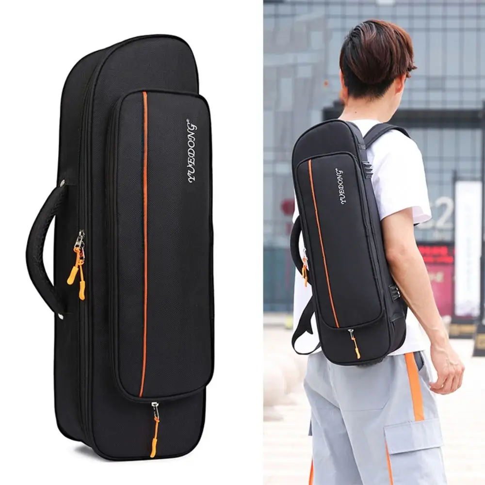 Trumpet Gig Bag Trumpet Bag Oxford Cloth Soft Thicken Backpack Waterproof Brass Instruments Parts Storage Case