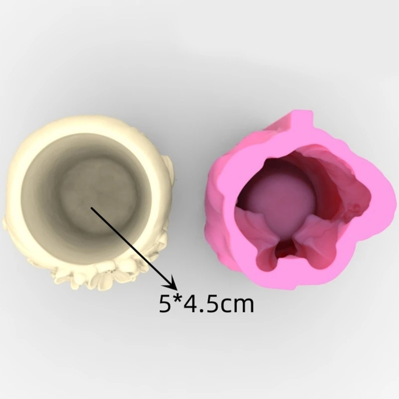 MXME Prayer Girl Flower Pot Silicone Mold Concrete Candlestick Resin Mould DIY Succulent Planter Molds Craft Home Decorations