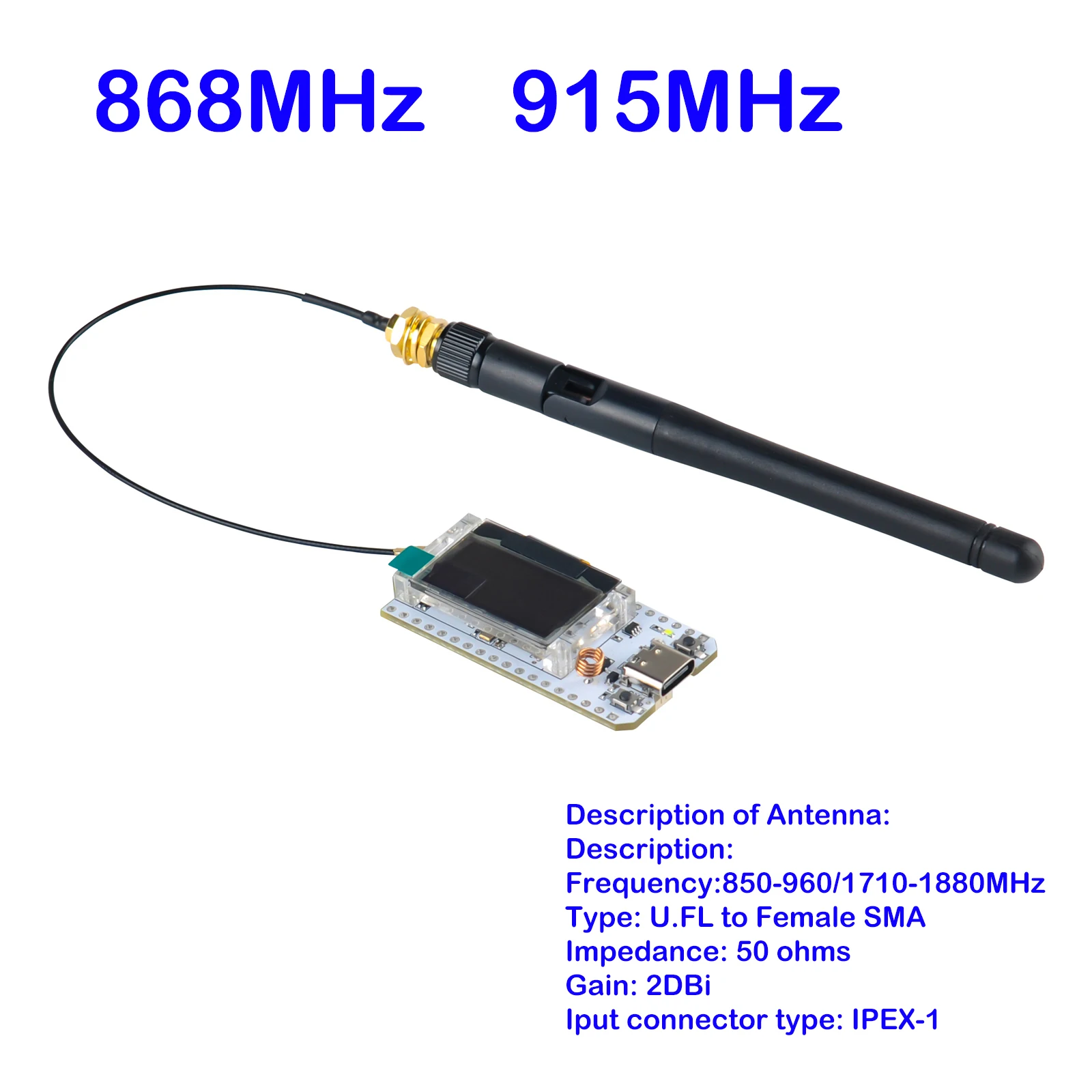 ตัวเลือกสินค้า โมดูล IoT ESP32 LoRa32 พร้อมจอแสดงผล 0.96 นิ้ว
