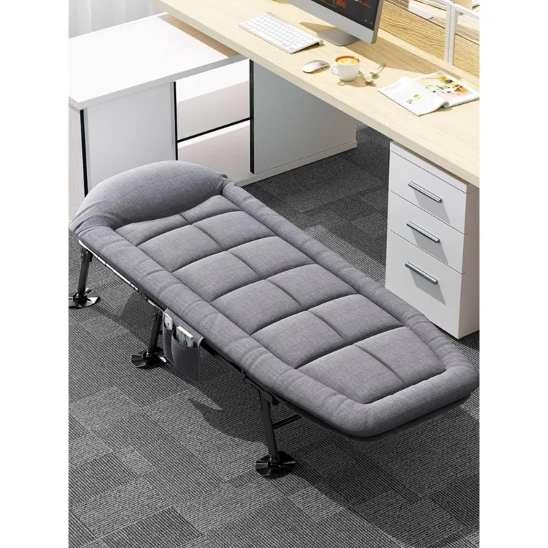 

Household portable simple escort bed camp bed folding bed office single lunch break lounge chair nap artifact