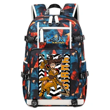 The Seven Deadly Sins Anime Print School Backpack Large Capacity Casual Daypack for Kids Teens 1