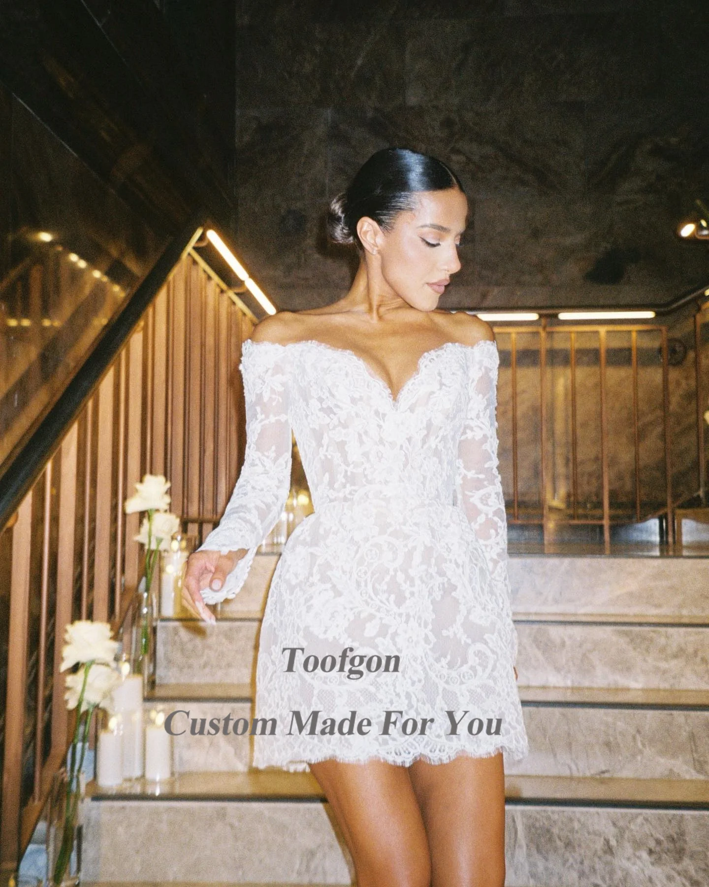 Рисунок 3 - Женское свадебное мини-платье с длинным рукавом