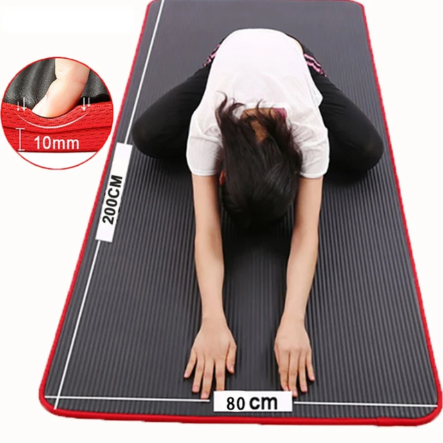 200cm x 90cm Colchoneta Gruesa para Deportes Esterilla Fitness Gruesa Para  Yoga Pilates y Meditación Con Correa Portátil Ideal Para El Deporte Yoga  Antideslizante Perfecta Para el Ejercicio y Fácil de Transportar 