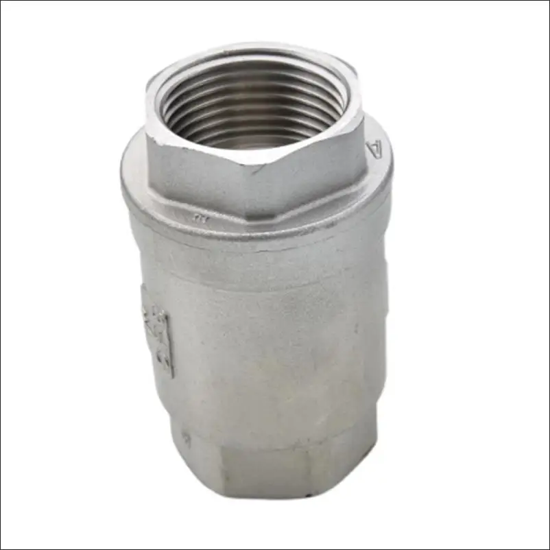 

304 Stainless Steel Vertical Check Valve H12W-16P One-way Check Valve Spring Hard Seal Vertical Check Valve 4 Points