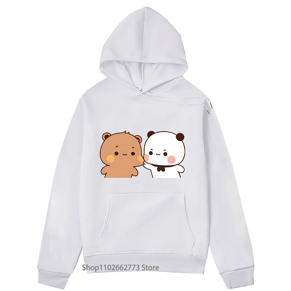 Kawaii Graphic Hoodie Bubu Dudu Love Seatshirts Cartoon Panda Bear Print Hoody Men Casual Spring Autumn Sudadera Women Clothing