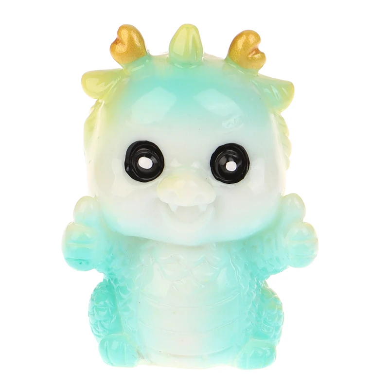 

1 шт. милые миниатюрные украшения из смолы 2024 года в китайском стиле с изображением дракона для домашних фигурок, миниатюры, декор для новогодней и рождественской коробки