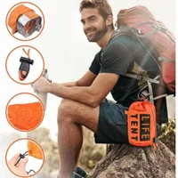 2 Person Emergency Tent Casa De Waterproof Camping Travel Pergola Family Campaign House Tourist Tents Cool Gear Equipment Coat 5