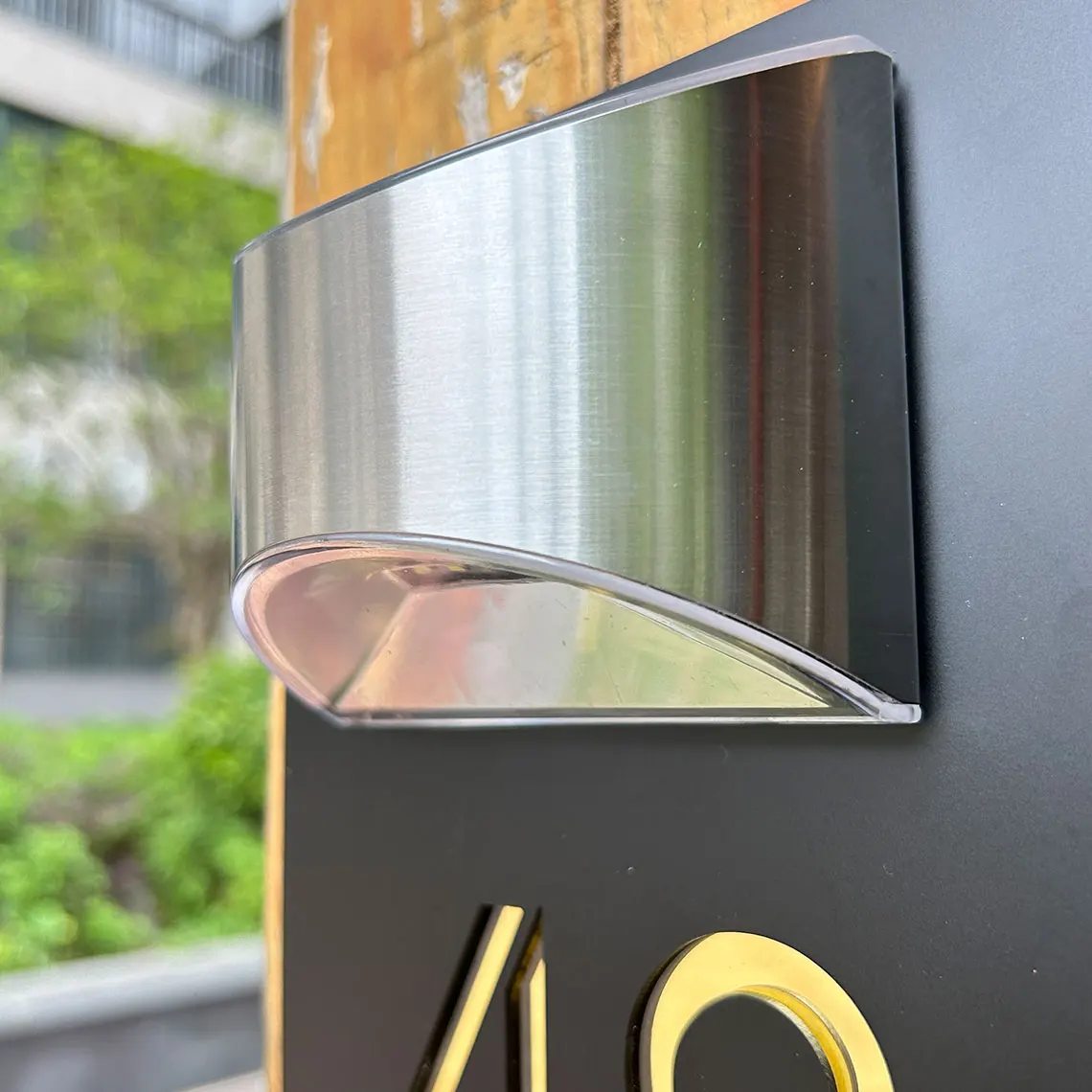 Personalized External House Numbers Solar Light 3D Cutting Acrylic Plaque Modern Address Street Name Door Plates house number signs door signs house numbers house wall plaques number plate