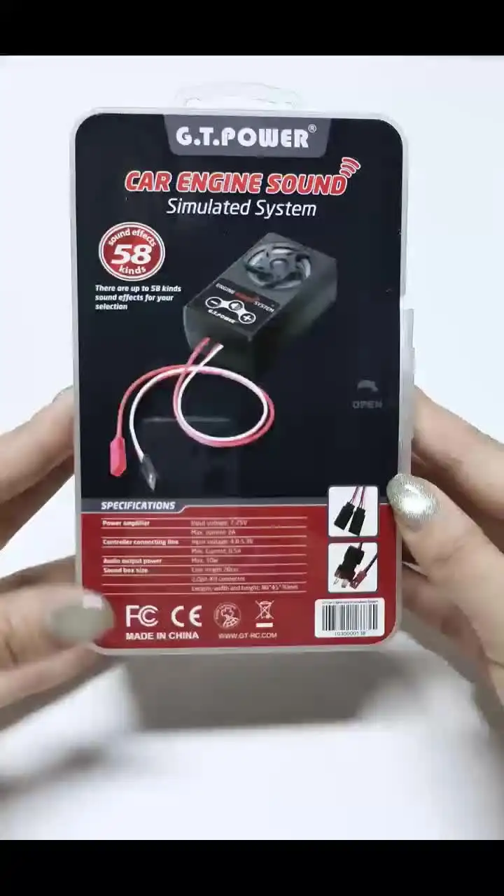 Sistema simulador de sonido de motor dual ESS para Axial SCX10/SCX10 II Traxxas TRX4 Axial Wraith (Dual+Motor