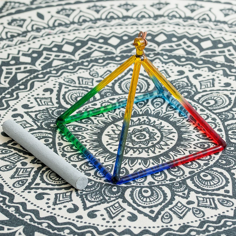 7 8 9 10 inch rainbow colors quartz crystal singing pyramid for sound therapy quartz crystal pyramid