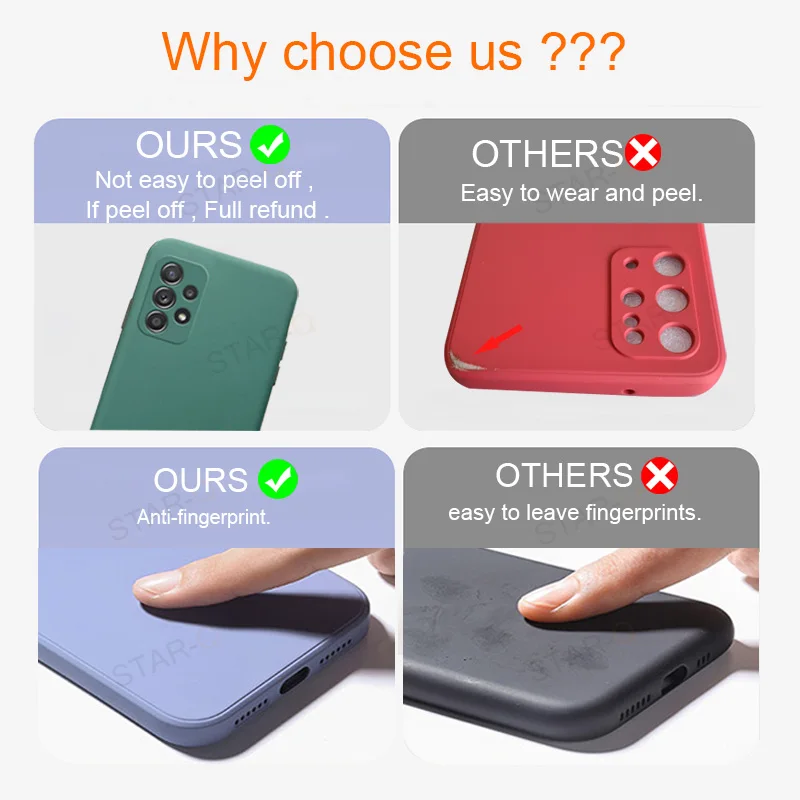 Liquid Fold Holder Ring Silicone Phone Case - Original Back Cover