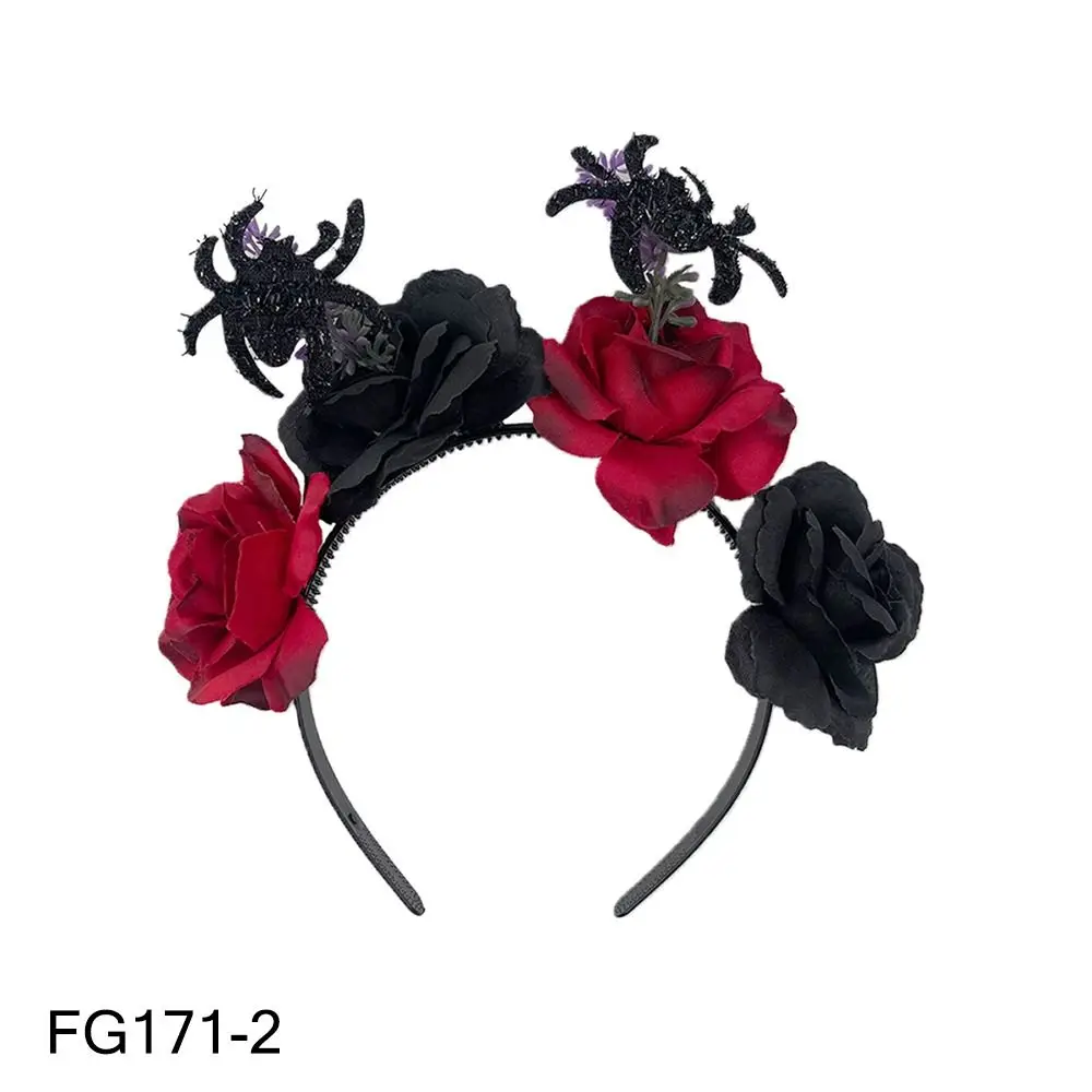 Corona Floreale Messicana Con Farfalle Per Donne - Fascia Elastica Per Capelli, Accessorio Dia De Los Muertos, Cosplay - 2