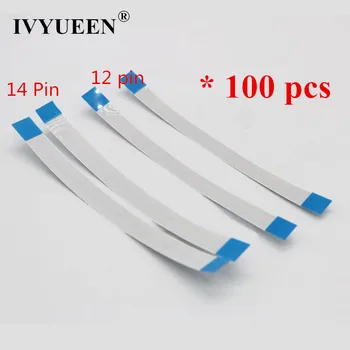 IVYUEEN 전원 버튼 리본 이젝트, PS4 플레이스테이션 4 프로 슬림 컨트롤러, 전원 플렉스 내부 케이블, 12 핀, 14 핀, 100 개