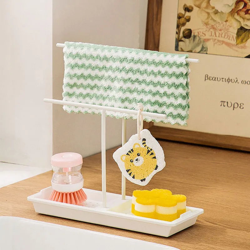 

Стеллаж для хранения кухонных принадлежностей, Подвесная подставка для сушки, держатель для губки, органайзер для туалетных принадлежностей, домашние аксессуары