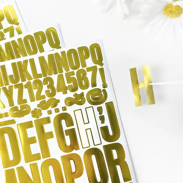 Adesivi Lettere Alfabeto In Vinile | 8 Fogli Impermeabili | Per Cassetta Postale, Finestre E DIY - Foto 8