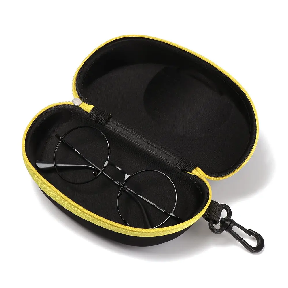

Portable Sunglasses Case with Carabiner Hard Eyewear Cases for Women Men Glasses Box with Lanyard Zipper Eyeglass Bags