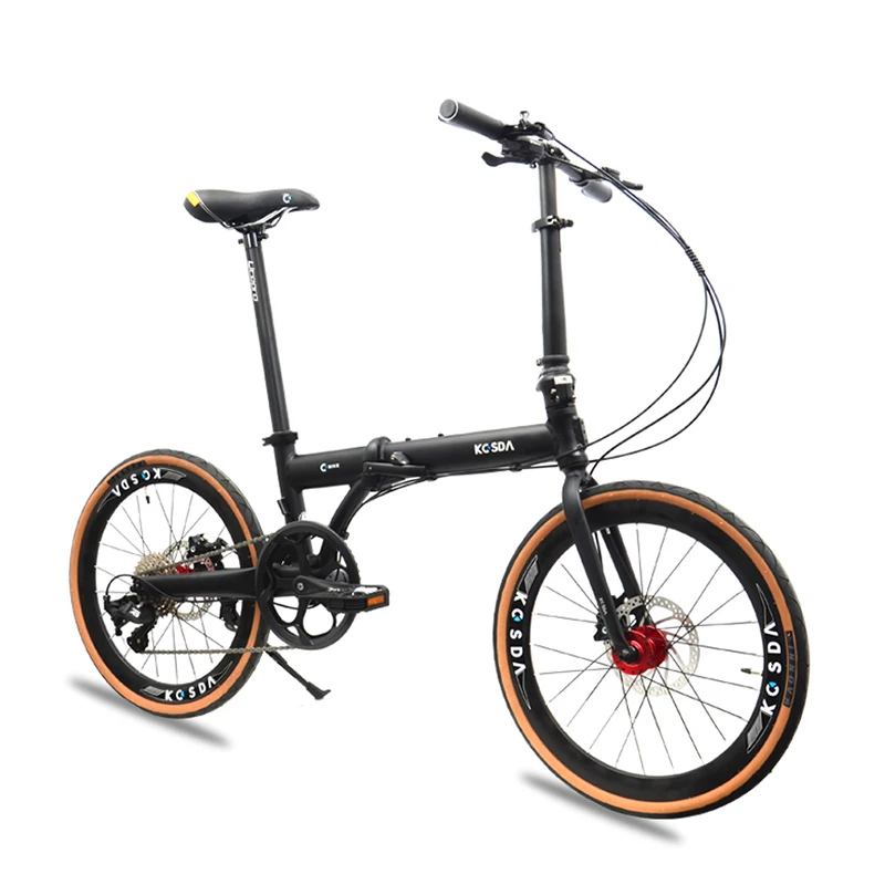 Folding Bike 20 Inch 451 Wheel Aluminum Alloy 8 Speeds Mechanical Disc Brake Foldable Minivelo Children Adult Bicycle 18 BMX