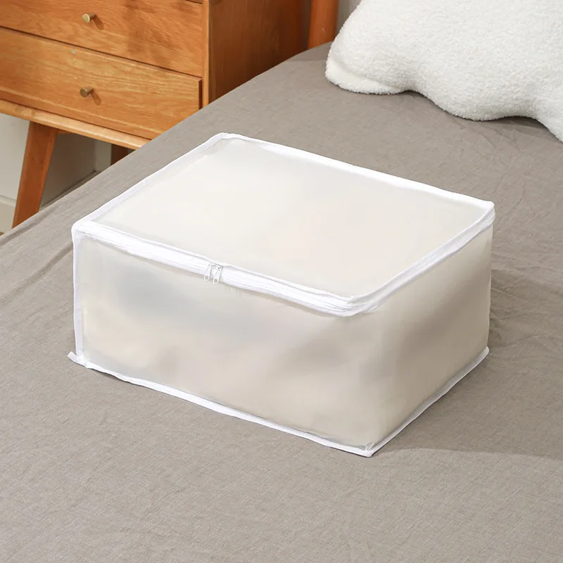 Quilt Clothes Organizer Clothes Storage Bag EVA Visible Clothes Quilt Storage Box Dust and Moisture Proof Luggage Packing Bag 2