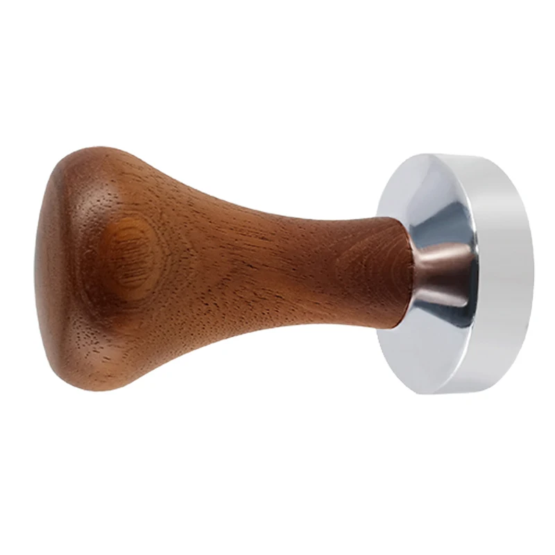 51mm 53mm 58mm Espresso manipulieren Kaffee Barista auf flacher Basis Kaffee stampfer mit Holzgriff – Detail 12