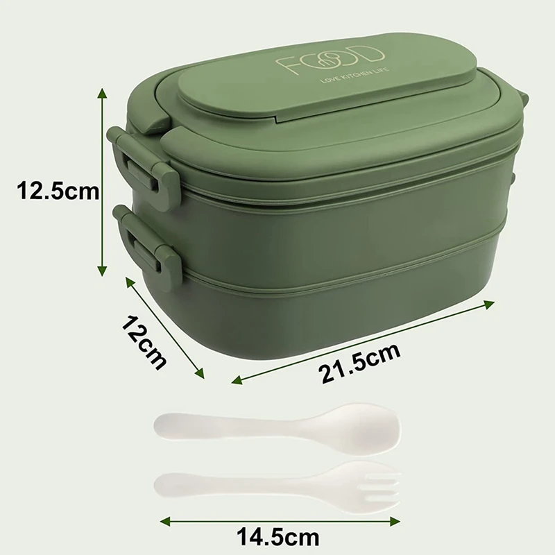 Lunch Box Leakproof Bento Box Kids Adults Cutlery Set Bento Boxes Kid Men Women Adults Working Schools