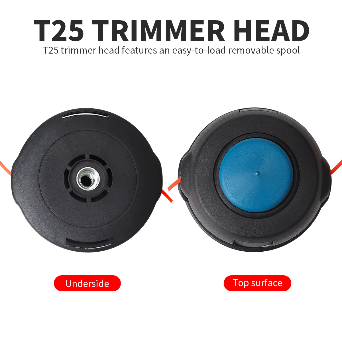 25/T35 Grass Trimmer Head With Nylon Line For Husqvarna Lawn Mower String Trimmer Brush Cutter To Lock The Trimmer Line