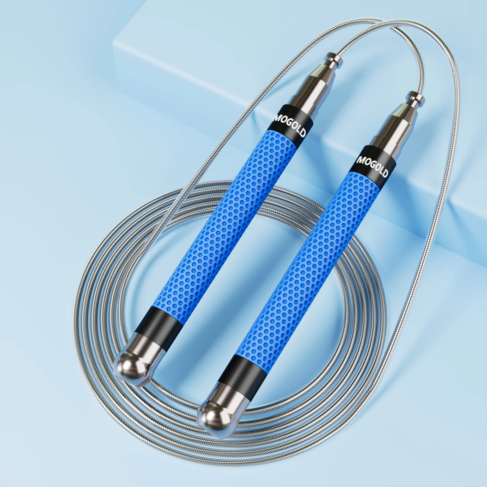 Jump Rope with Ball Bearings Adjustable Aluminum Alloy Handle