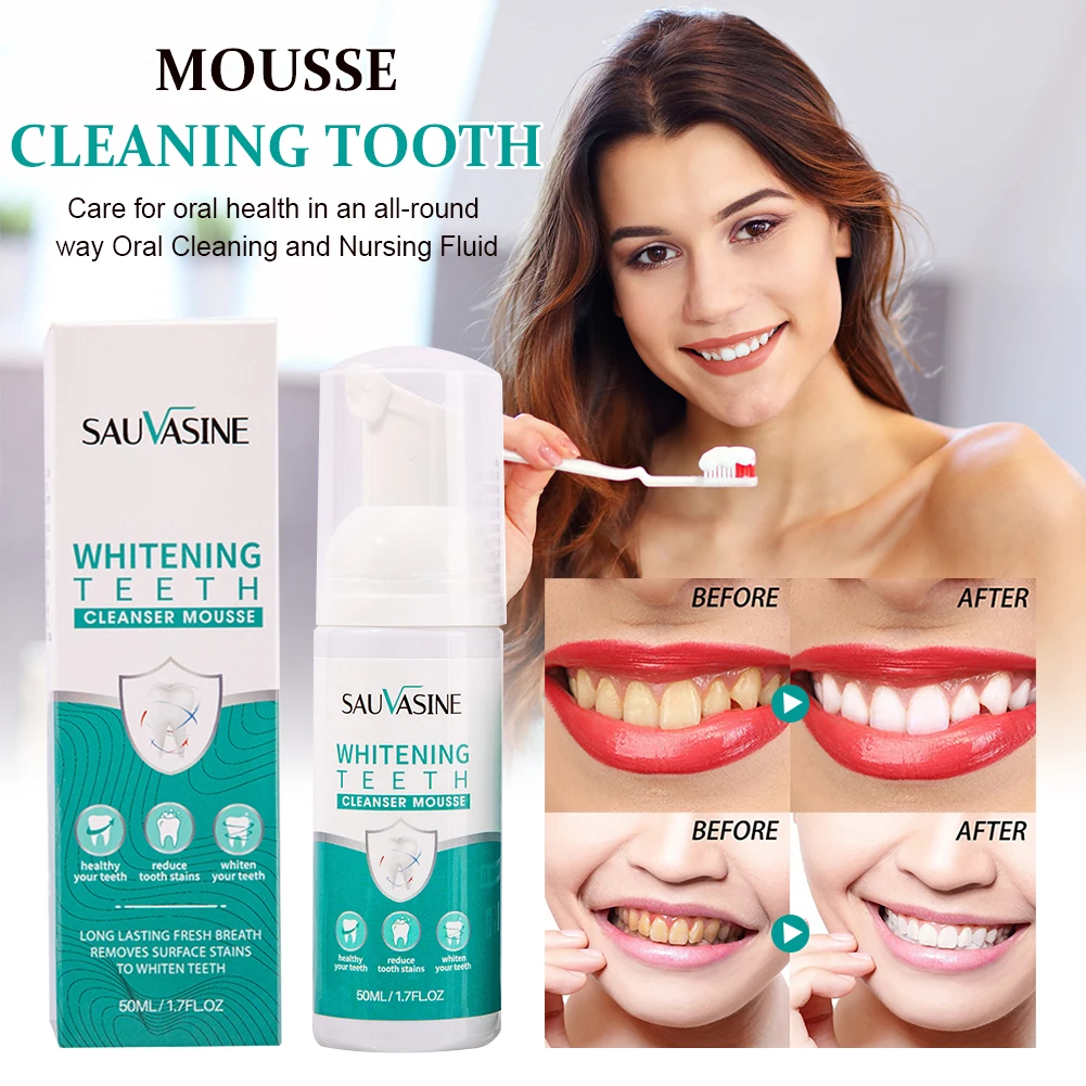 

Teeth Cleansing Whitening Mousse Remove Stains Odor Dental Cleaning Mousse Foam Fresh Breath Oral Care For Adults