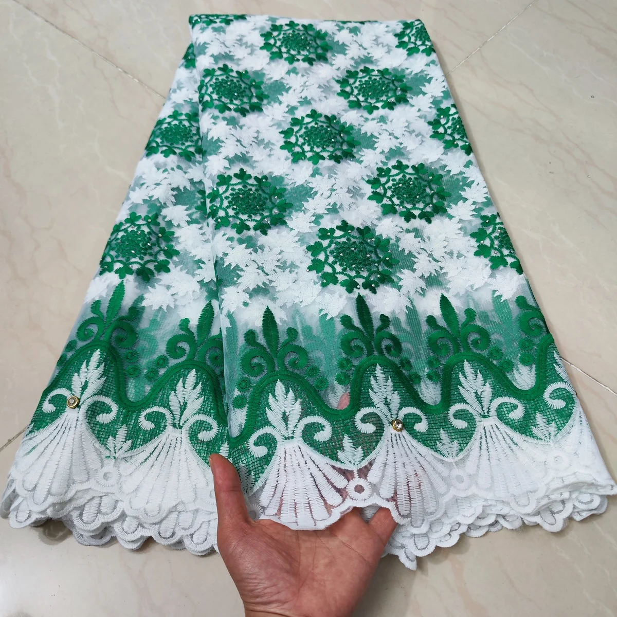 

2023 Latest Guipure lace Embroidery designs high quality african cord lace White Black nigerian french mech lace fabric LHX20