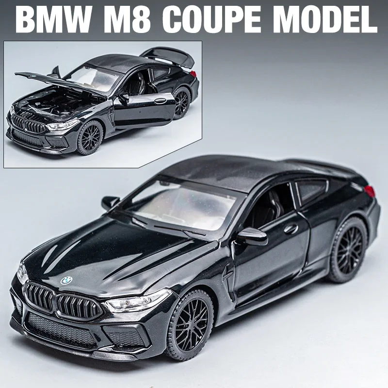 1:32 BMW M8 IM Supercar Alloy Diecasts & Toy Vehicles Metal Toy Car Model Sound and light Collection Kids Toy 3