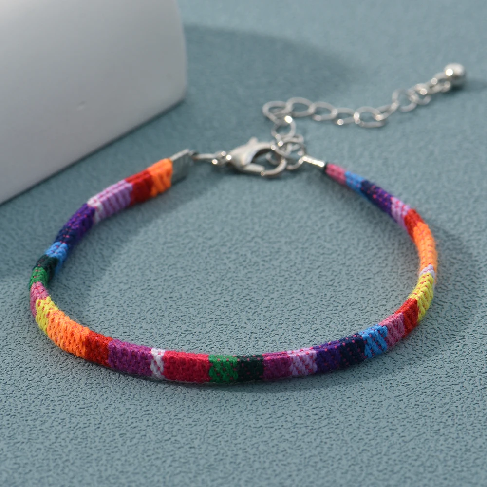 Pure Hand Braided Bracelet For Women Delicate Small Ethnic Ladies Wrist Accessories Jewelry Direct leather braided bracelet braided rope bracelet cloth braided bracelet