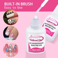 Strong Adhesive Nail Glue Gel For False Nail Tips Fast-Dry Acrylic Fake Nail Extension Jewelry Rhinestone Gems Glue Nail Tools 1