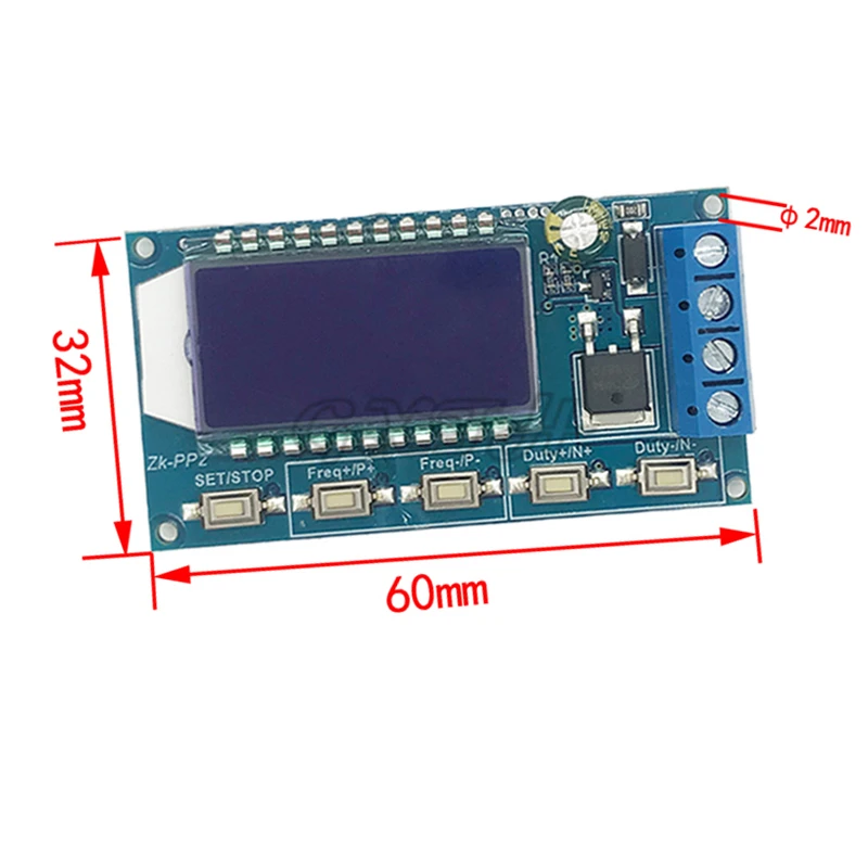 1Hz-150KHz Dual Mode LCD PWM Pulse Frequency Duty Cycle Module Signal Generator Driver Module for Motor Lamp Solenoid Valve load 5