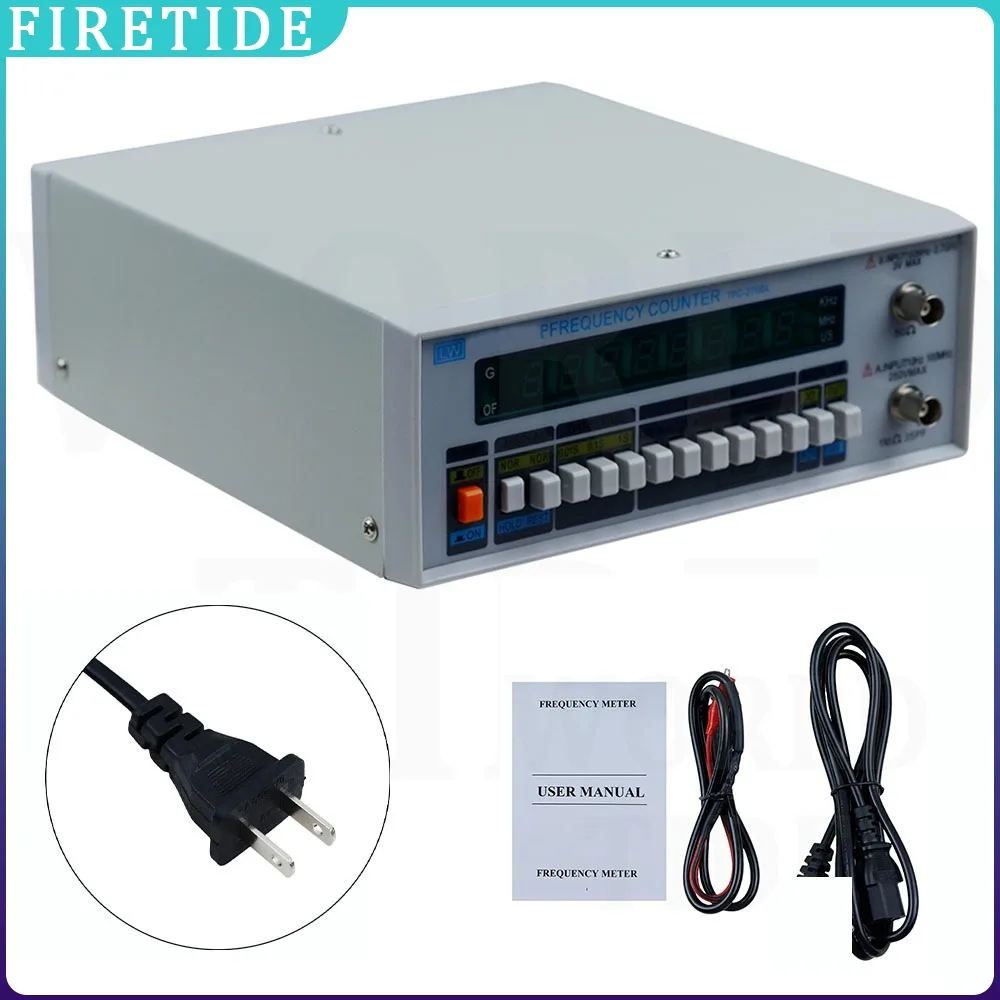 Contatore di frequenza ad alta precisione 10HZ-2.7GHZ con display LCD per test di segnale RF/AC/DC, laboratorio e riparazione elettronica TFC2700L - immagine 2