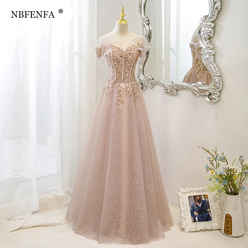 

Luxury French Pink Strap Off-shoulder Bride Wedding Dress Sexy Ball Gown 2023 Wedding Evening Prom Women Dresses Formal vestidos
